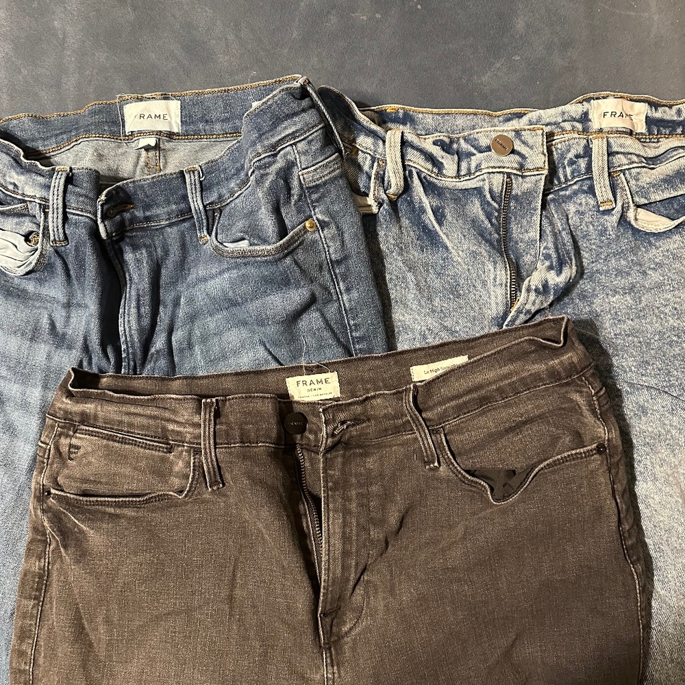 3 pairs of Frame jeans size 31